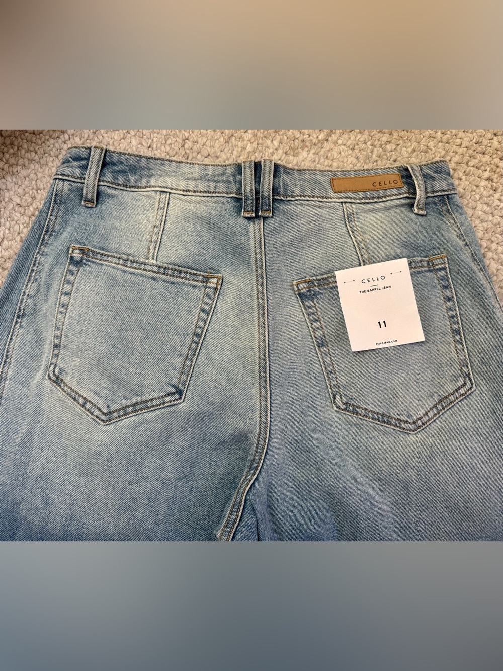 Cello Light Blue Barrel Jeans